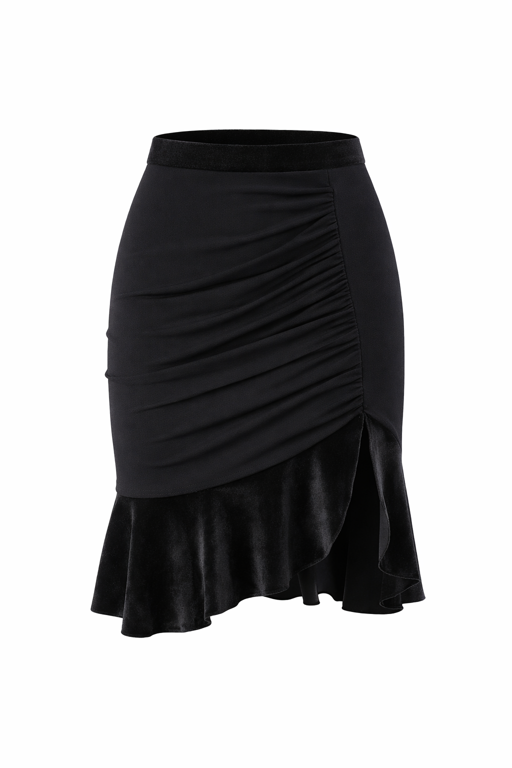 Passion Velvet Ruffle Skirt