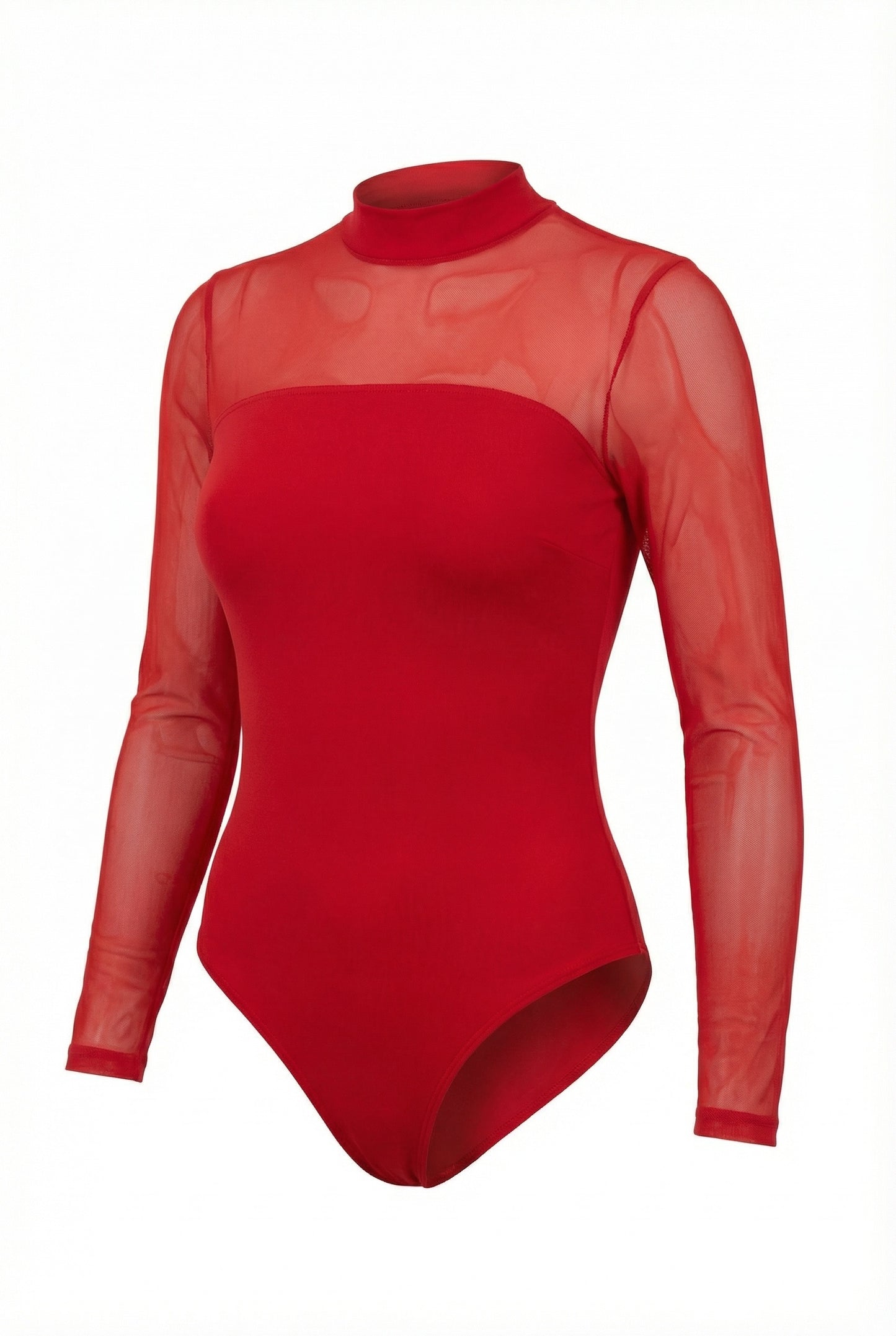 Studio Collection Curve Mesh Bodysuit