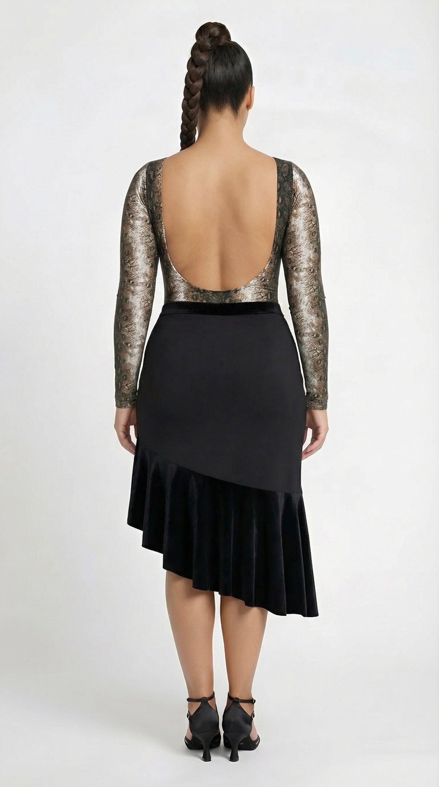 Passion Velvet Ruffle Skirt